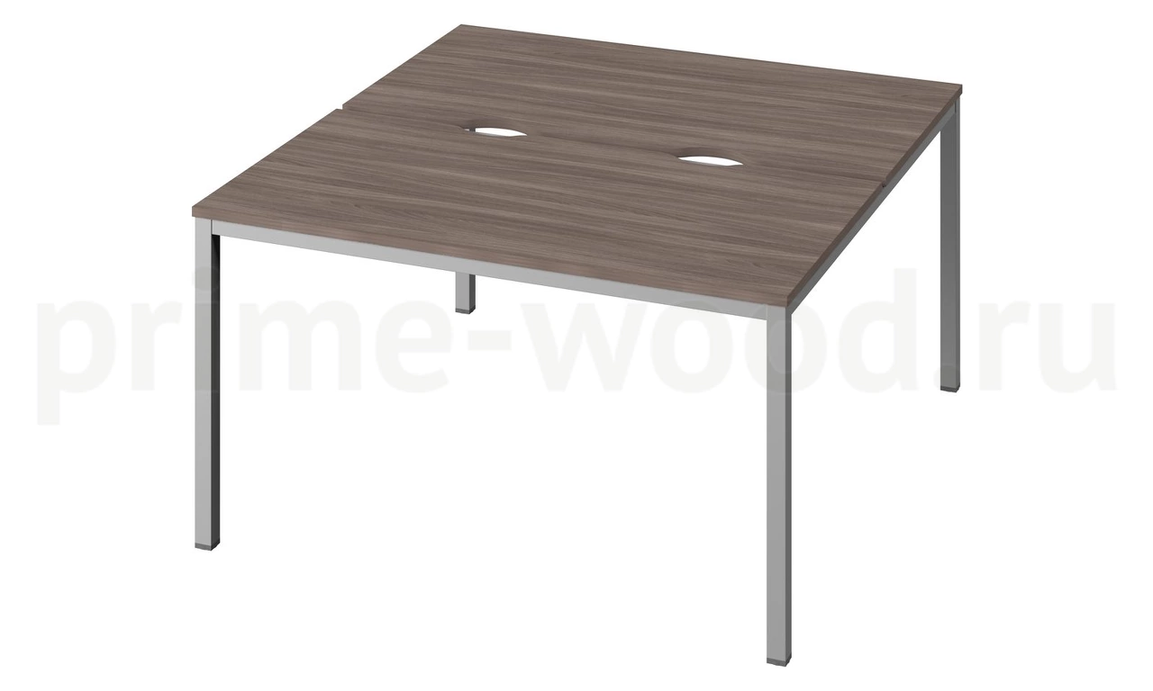 Стол-тандем на металлокаркасе "LITE" Public Comfort 135x144x74 - фото 2