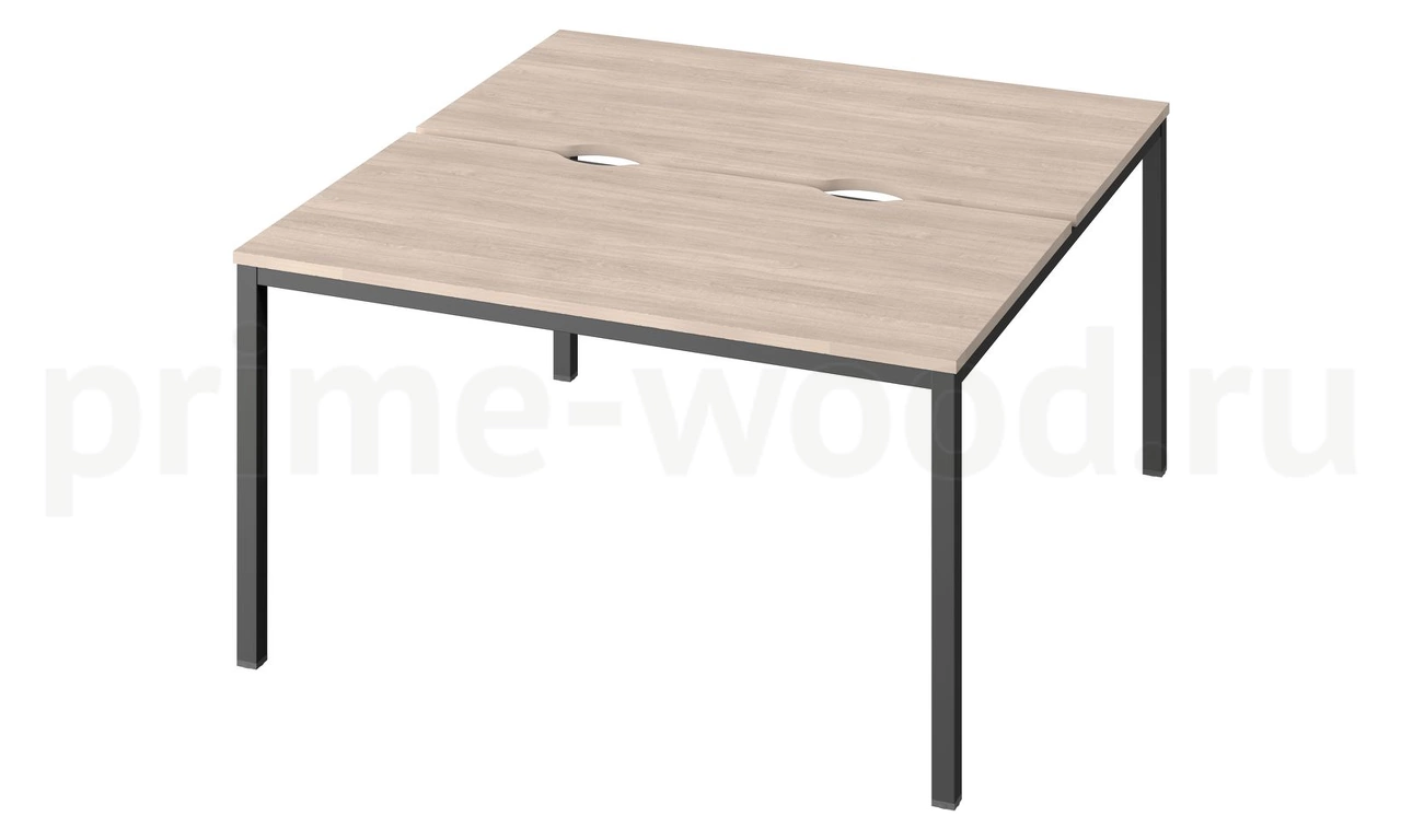 Стол-тандем на металлокаркасе "LITE" Public Comfort 135x144x74 - фото 1