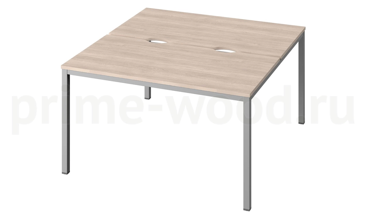 Стол-тандем на металлокаркасе "LITE" Public Comfort 135x144x74 - фото 5