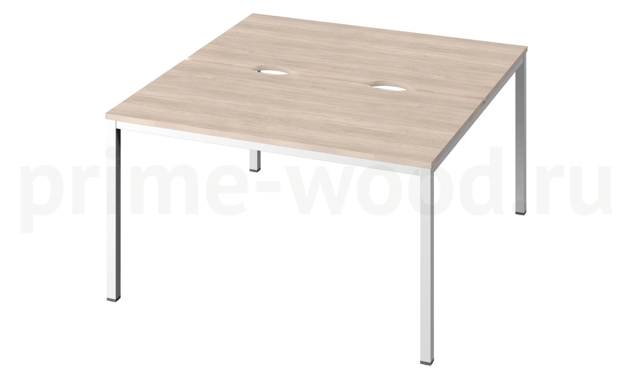 Стол-тандем на металлокаркасе "LITE" Public Comfort 135x144x74 - фото 4