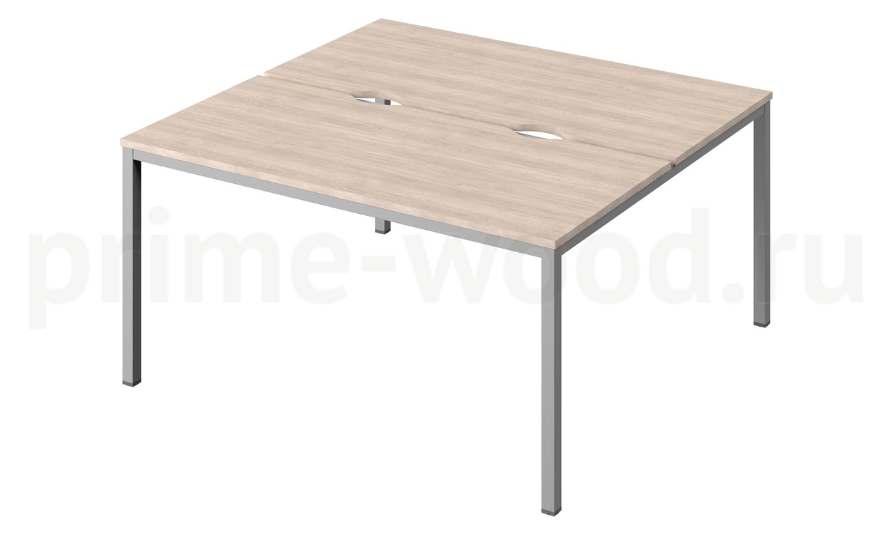 Стол-тандем на металлокаркасе "LITE" Public Comfort 150x144x74 - фото 7
