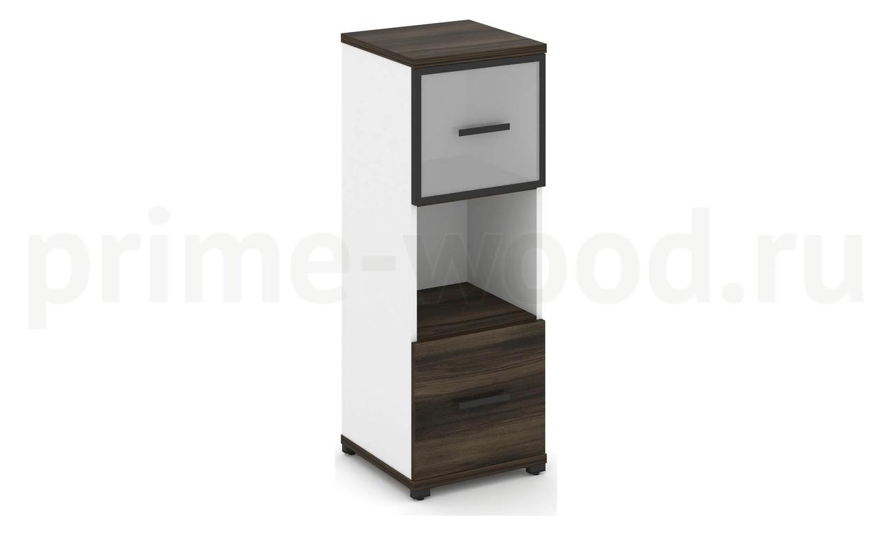 Шкаф одна узкая секция, 3 ниши CN.STU-315 RM B/W - фото 0