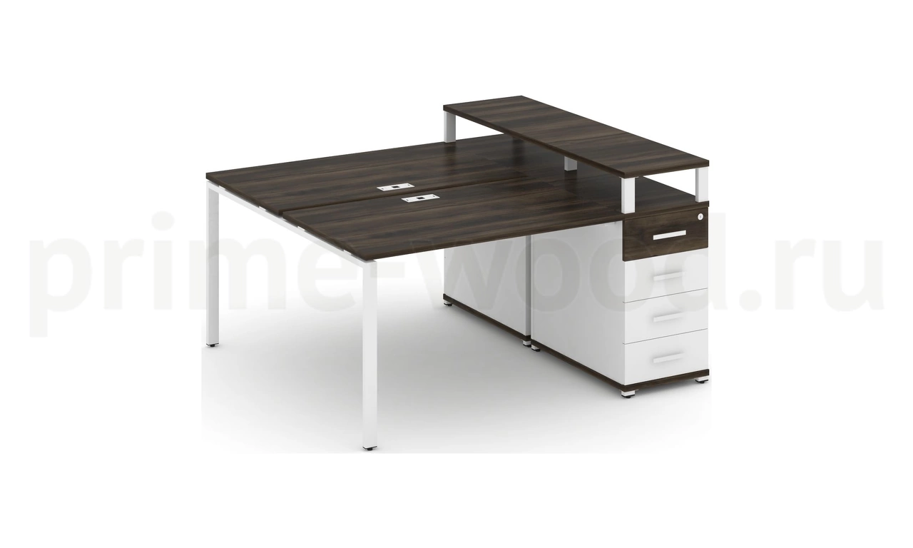 Рабочая станция с одной опорной тумбой CN.DRS-410 B/W - фото 5