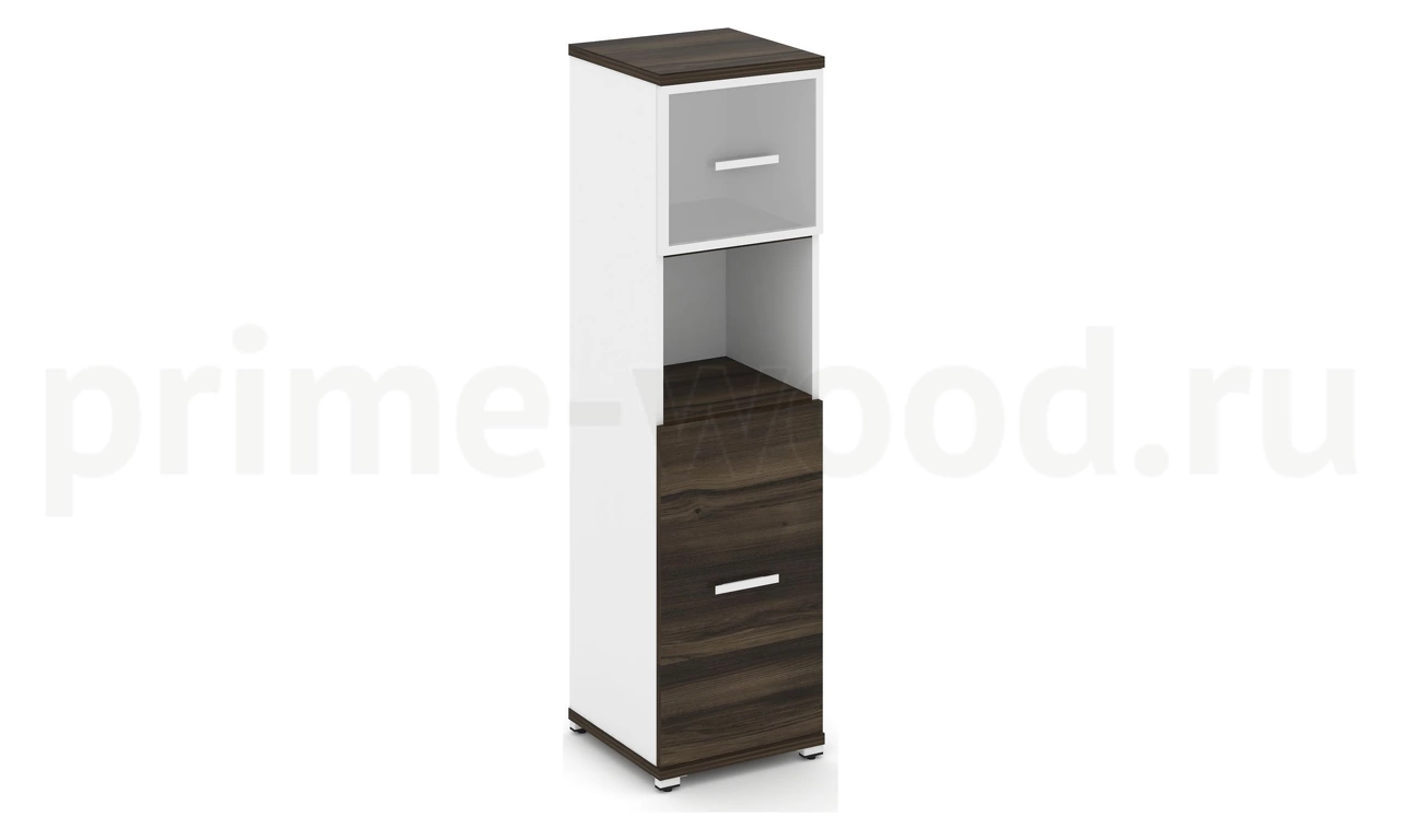 Шкаф одна узкая секция, 4 ниши CN.STU-415 RM B/W - фото 5