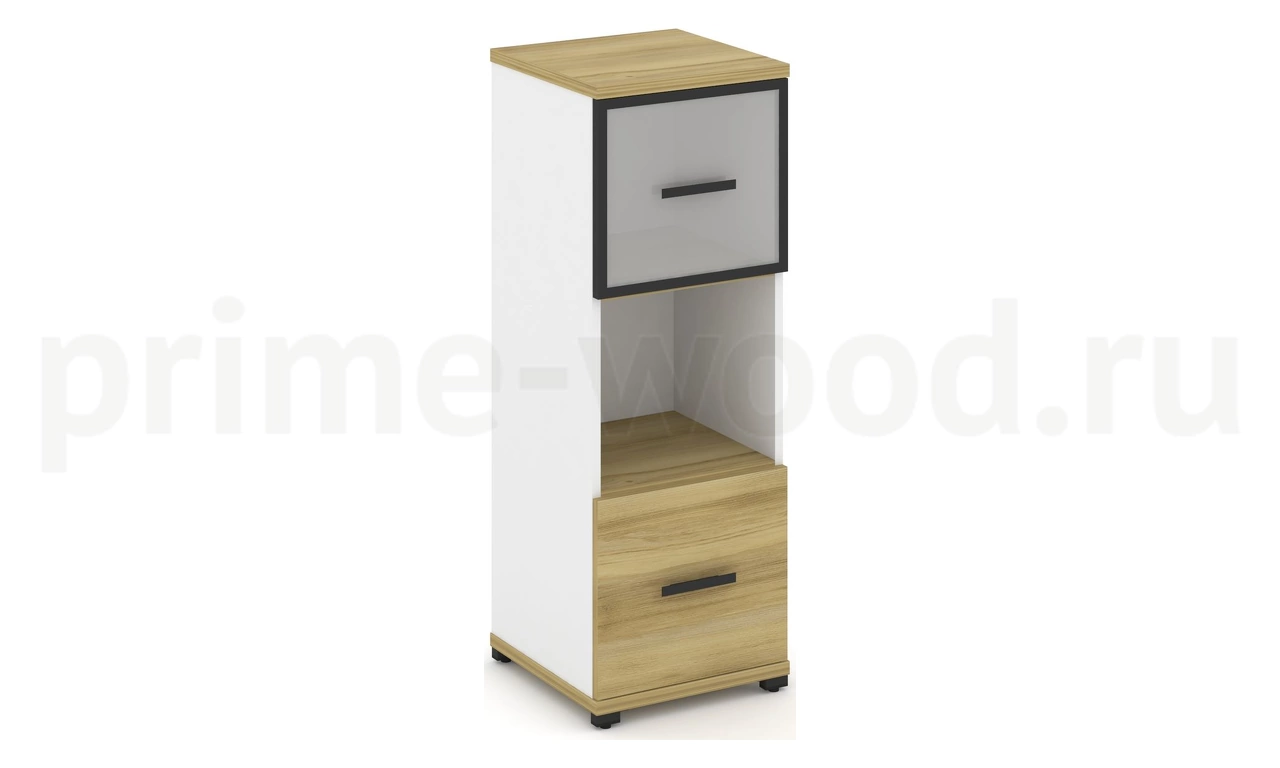 Шкаф одна узкая секция, 3 ниши CN.STU-315 RM B/W - фото 1
