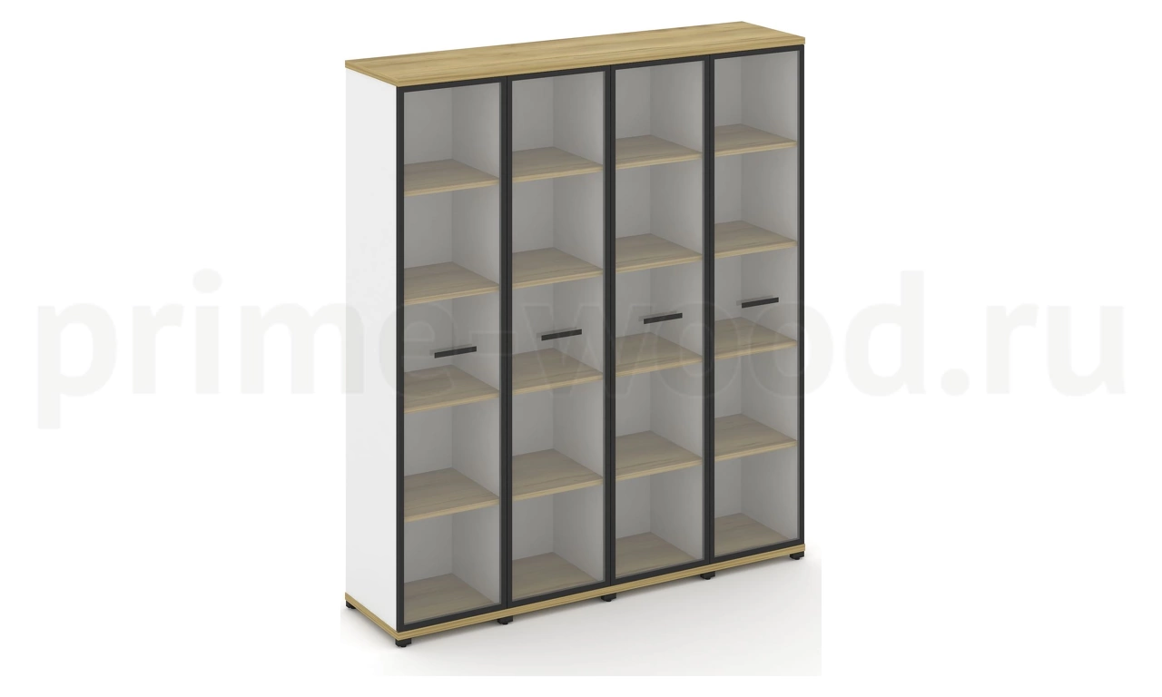 Шкаф четыре узкие секции, 5 ниш CN.STU-548 RP B/W - фото 1