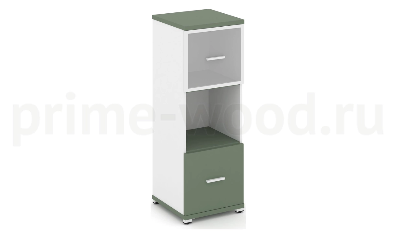 Шкаф одна узкая секция, 3 ниши CN.STU-315 RM B/W - фото 6