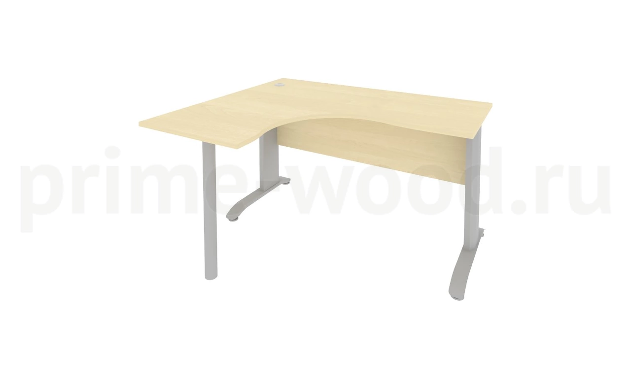 Стол криволинейный левый на металлокаркасе RIVA 140x120x76 - фото 4