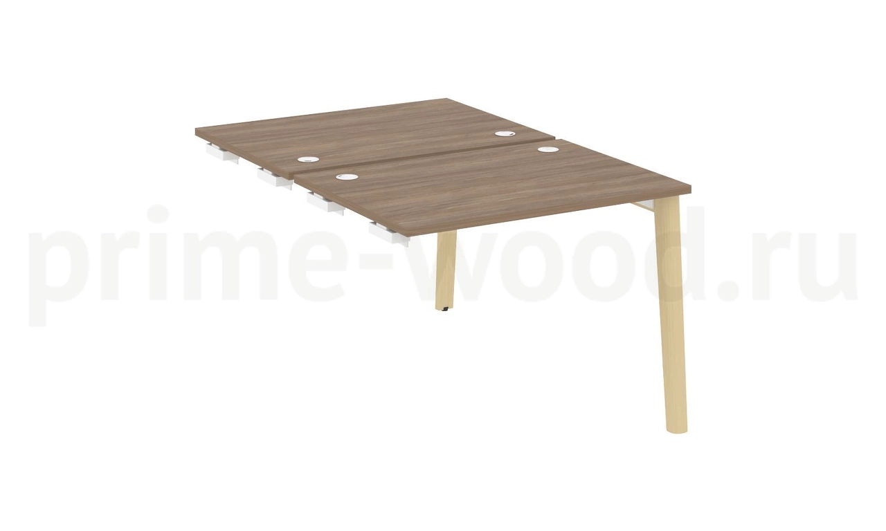 Стол-приставка двойной к опорным элементам, опоры - массив дерева ONIX WOOD 98x148x75 - фото 3