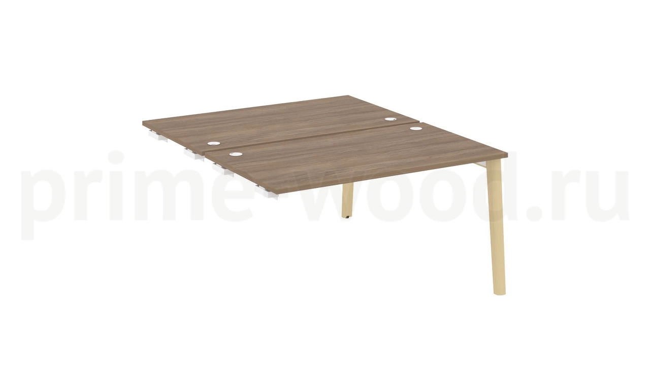 Стол-приставка двойной к опорным элементам, опоры - массив дерева ONIX WOOD 138x164x75 - фото 3